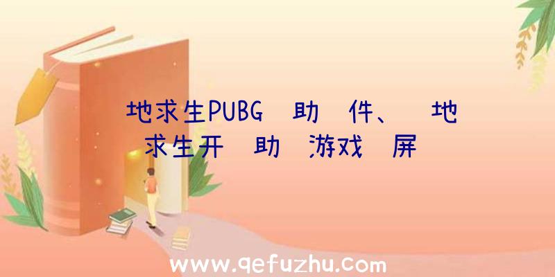 绝地求生PUBG辅助软件、绝地求生开辅助进游戏蓝屏