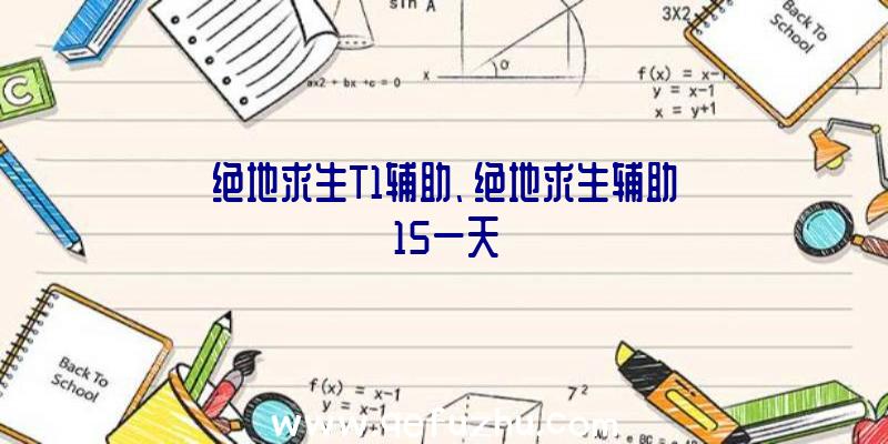 绝地求生T1辅助、绝地求生辅助15一天