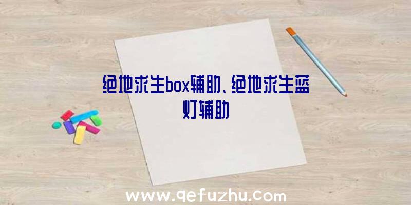 绝地求生box辅助、绝地求生蓝灯辅助