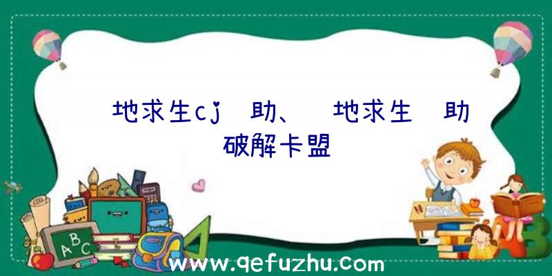 绝地求生cj辅助、绝地求生辅助破解卡盟