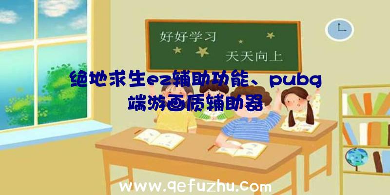 绝地求生ez辅助功能、pubg端游画质辅助器