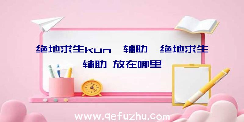 绝地求生kun鲲辅助、绝地求生辅助