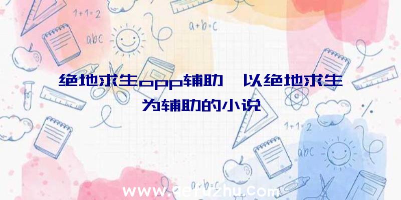 绝地求生opp辅助、以绝地求生为辅助的小说