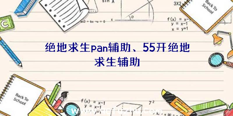 绝地求生pan辅助、55开绝地求生辅助