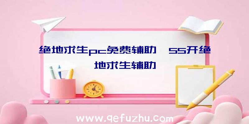 绝地求生pc免费辅助、55开绝地求生辅助