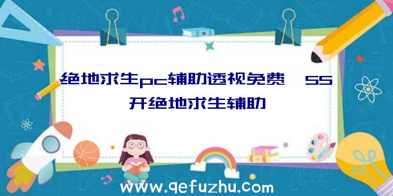 绝地求生pc辅助透视免费、55开绝地求生辅助