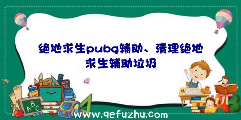 绝地求生pubg辅助、清理绝地求生辅助垃圾