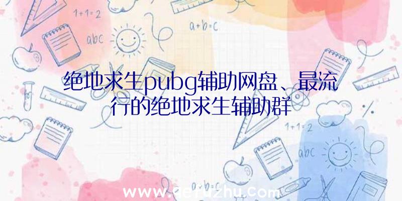 绝地求生pubg辅助网盘、最流行的绝地求生辅助群