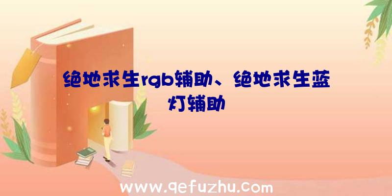 绝地求生rgb辅助、绝地求生蓝灯辅助