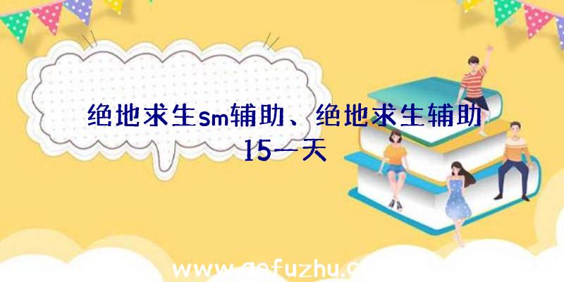 绝地求生sm辅助、绝地求生辅助15一天