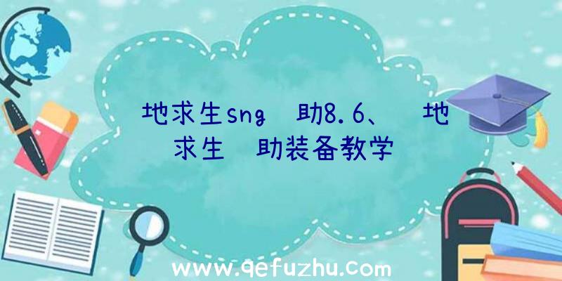 绝地求生sng辅助8.6、绝地求生辅助装备教学