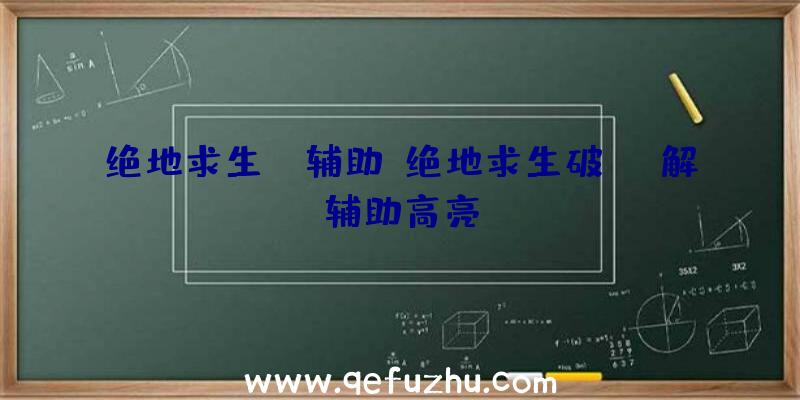 绝地求生tl辅助、绝地求生破解辅助高亮