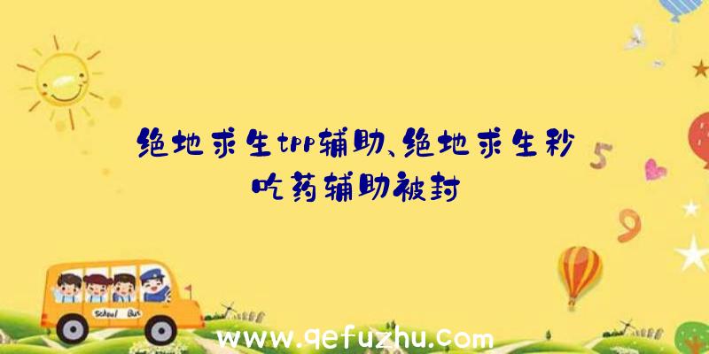 绝地求生tpp辅助、绝地求生秒吃药辅助被封