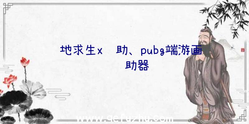 绝地求生x辅助、pubg端游画质辅助器