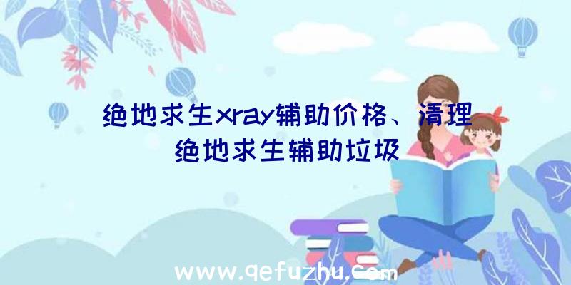 绝地求生xray辅助价格、清理绝地求生辅助垃圾