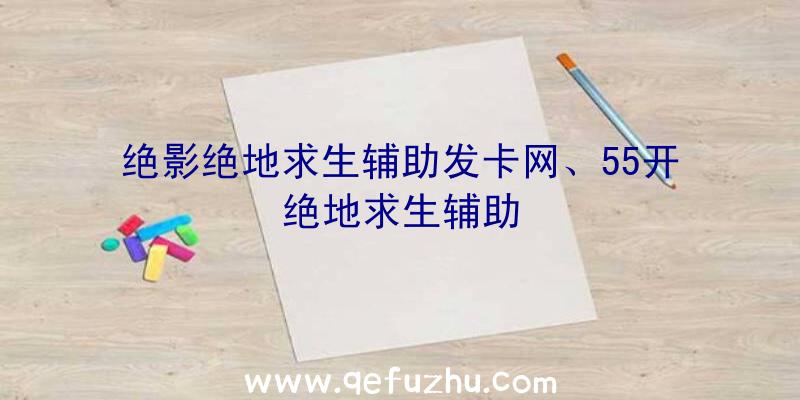 绝影绝地求生辅助发卡网、55开绝地求生辅助