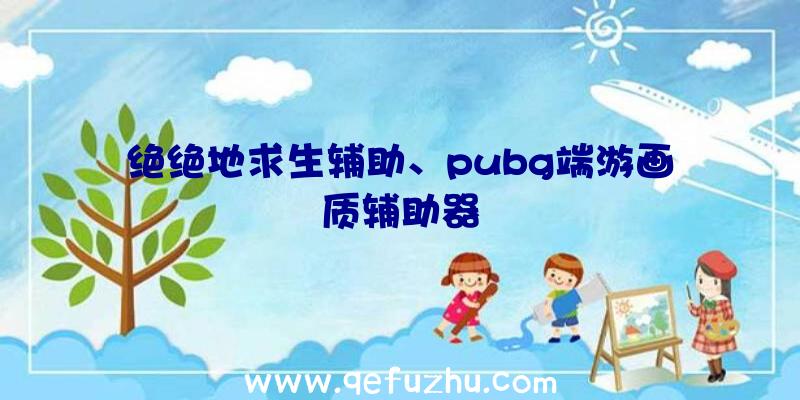 绝绝地求生辅助、pubg端游画质辅助器