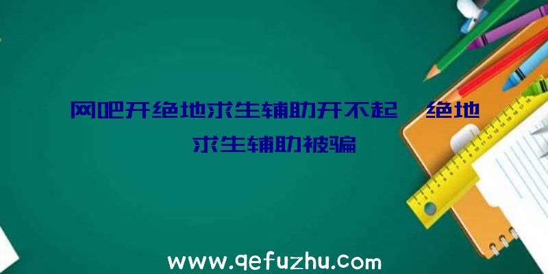 网吧开绝地求生辅助开不起、绝地求生辅助被骗