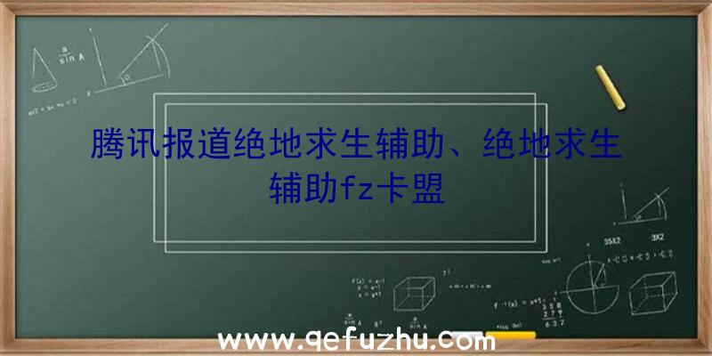 腾讯报道绝地求生辅助、绝地求生辅助fz卡盟