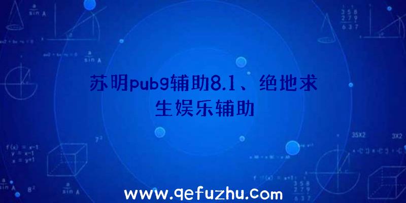 苏明pubg辅助8.1、绝地求生娱乐辅助