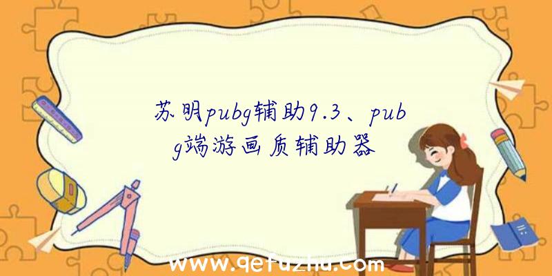 苏明pubg辅助9.3、pubg端游画质辅助器