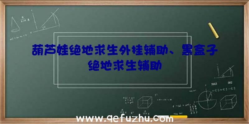 葫芦娃绝地求生外挂辅助、黑盒子绝地求生辅助