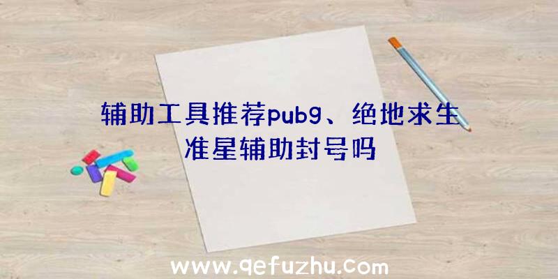 辅助工具推荐pubg、绝地求生准星辅助封号吗