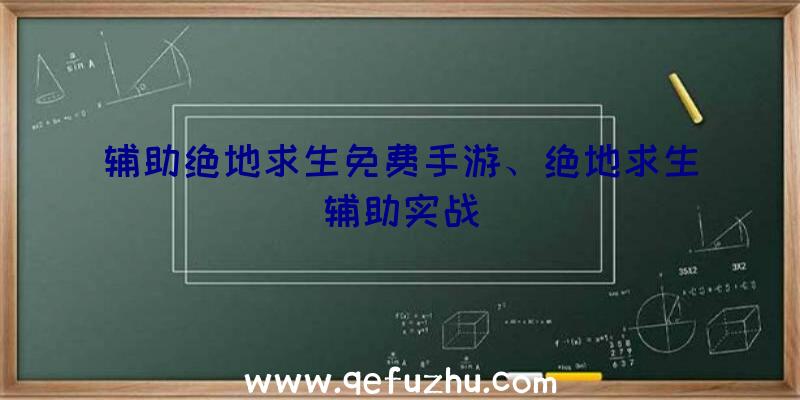 辅助绝地求生免费手游、绝地求生辅助实战