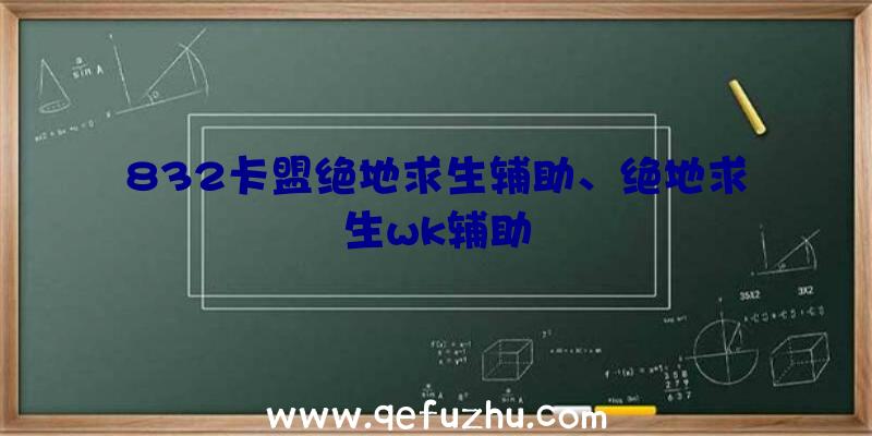 832卡盟绝地求生辅助、绝地求生wk辅助