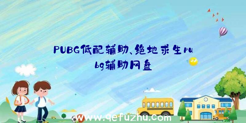 PUBG低配辅助、绝地求生pubg辅助网盘