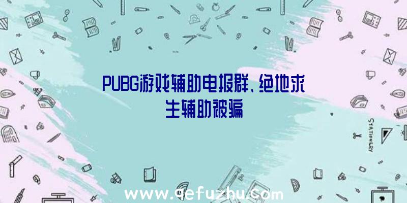 PUBG游戏辅助电报群、绝地求生辅助被骗