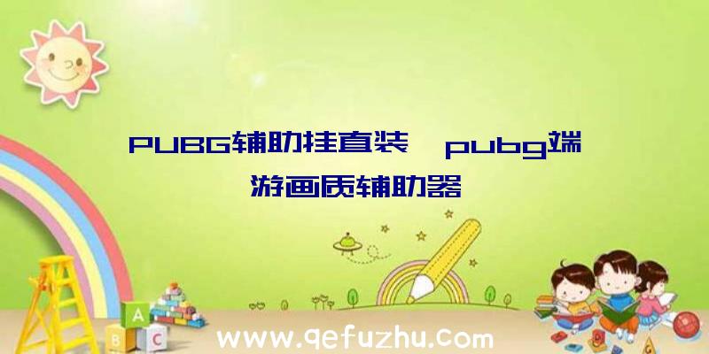 PUBG辅助挂直装、pubg端游画质辅助器