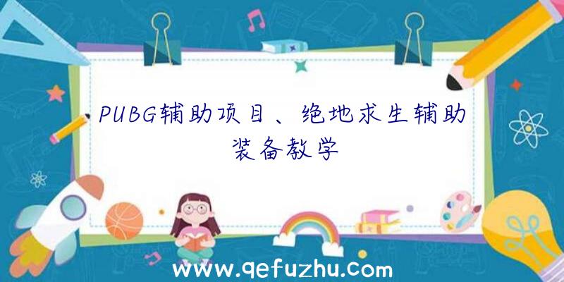 PUBG辅助项目、绝地求生辅助装备教学