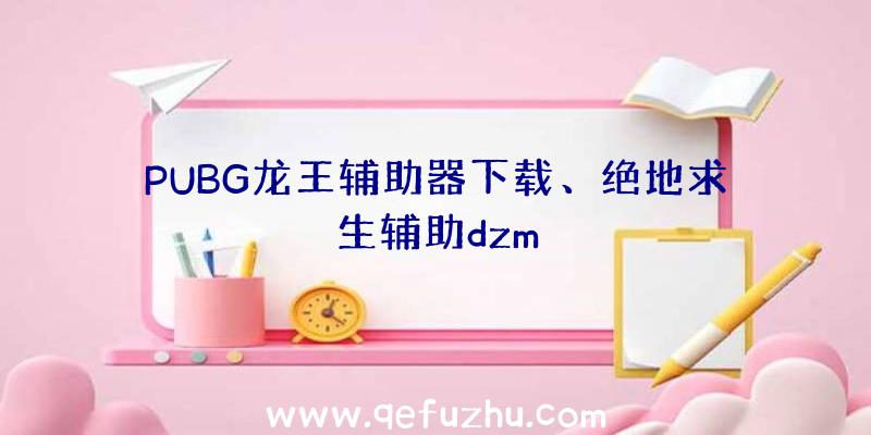 PUBG龙王辅助器下载、绝地求生辅助dzm