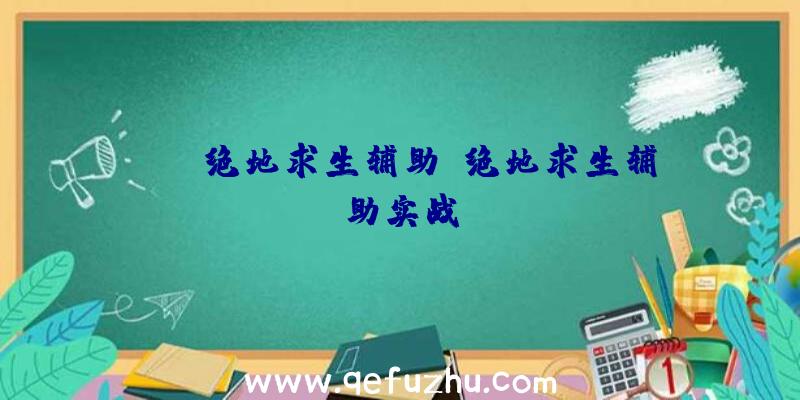 dnf绝地求生辅助、绝地求生辅助实战