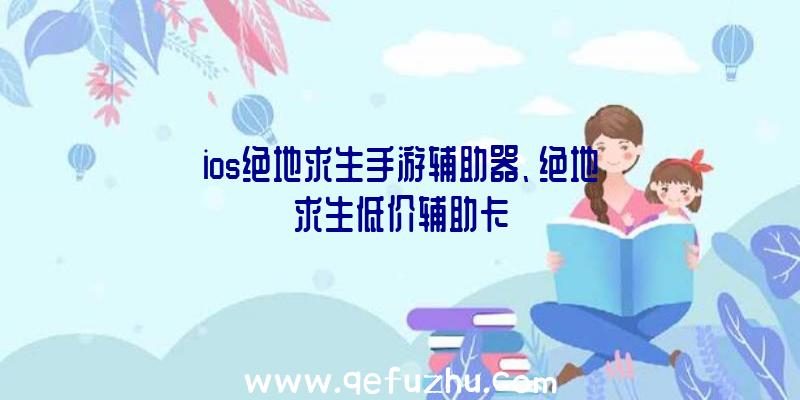 ios绝地求生手游辅助器、绝地求生低价辅助卡