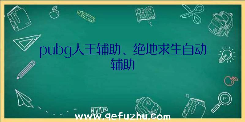 pubg人王辅助、绝地求生自动辅助