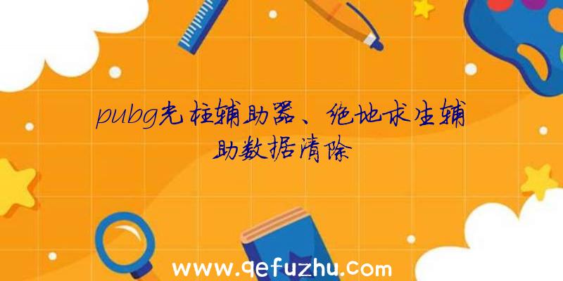 pubg光柱辅助器、绝地求生辅助数据清除