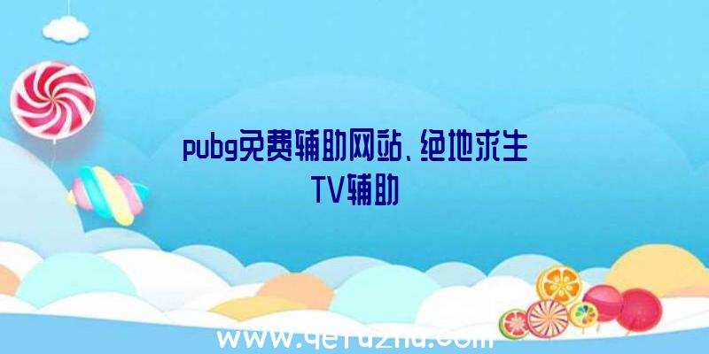 pubg免费辅助网站、绝地求生TV辅助