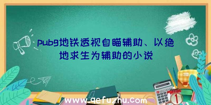 pubg地铁透视自瞄辅助、以绝地求生为辅助的小说