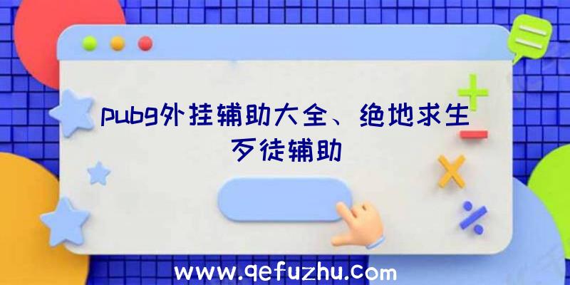 pubg外挂辅助大全、绝地求生歹徒辅助