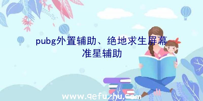 pubg外置辅助、绝地求生屏幕准星辅助