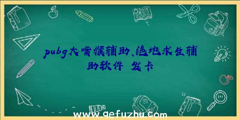 pubg大嘴猴辅助、绝地求生辅助软件