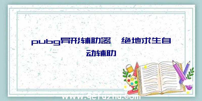 pubg异形辅助器、绝地求生自动辅助