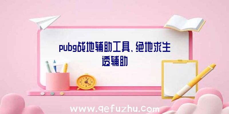 pubg战地辅助工具、绝地求生透辅助