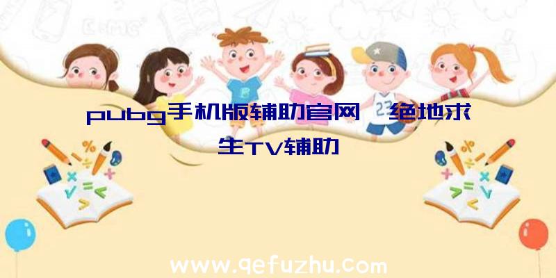 pubg手机版辅助官网、绝地求生TV辅助