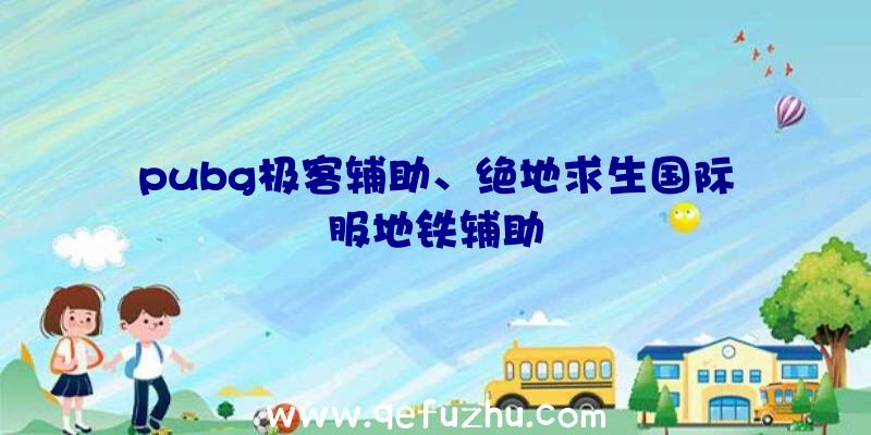 pubg极客辅助、绝地求生国际服地铁辅助