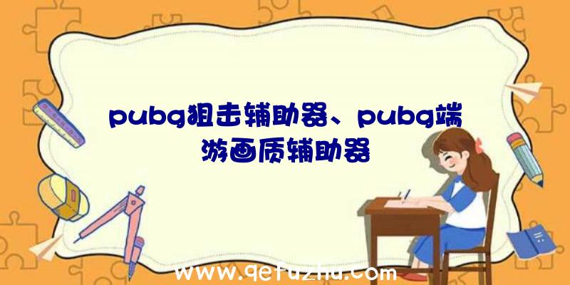 pubg狙击辅助器、pubg端游画质辅助器