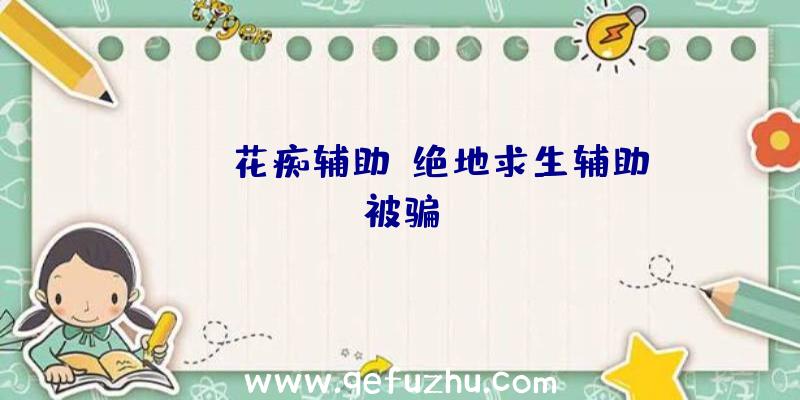 pubg花痴辅助、绝地求生辅助被骗