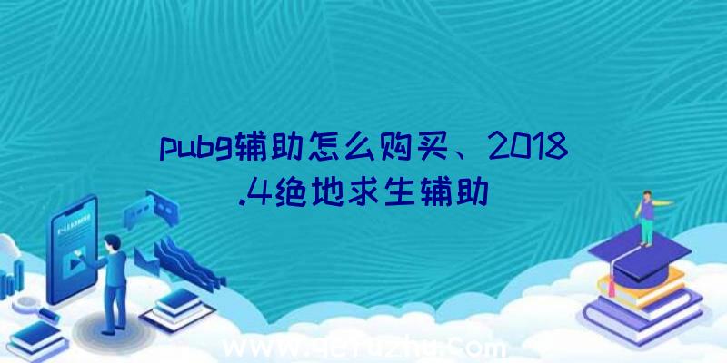 pubg辅助怎么购买、2018.4绝地求生辅助